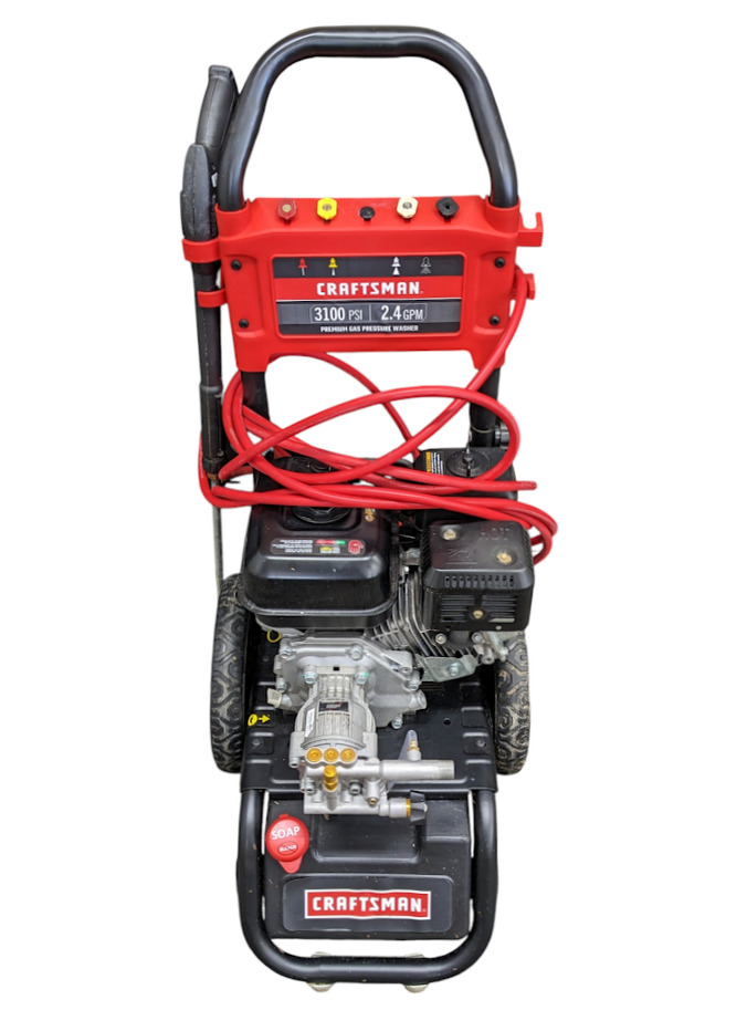 CRAFTSMAN 3100-PSI 2.4-GPM Cold Water Gas Pressure washer with 4 Spray ...