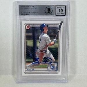 Topps Bobby Witt Jr 2020 BD152 Signed Beckett 10 Autograph