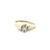 Ladies 10K Yellow Gold 1/10Ct Marquise Diamond Solitaire Engagement Ring SZ:5.5