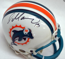 Miami Dolphins Dan Marino Signed 3-5/8" Mini