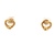 Elsa Peritti 18K Yellow Gold Heart Earrings