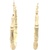 10K Yellow Gold 3 in. Hollow Bamboo Style Hoop Earrings