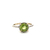 Ladies 10K Yellow Gold Peridot & Diamond Gemstone Ring SZ:6
