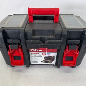 Hyper-Tough Plastic Tool Box With Misc. Tools