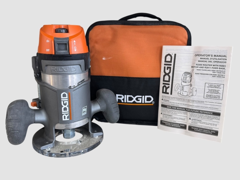 Ridgid Router R2911 Ridgid R2901 11-Amp Corded Router W/R2911 Base | Heartland Pawn & Jewelry