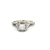Ladies 14K White Gold 1-1/4CTW Princess Diamond Halo Engagement Ring SZ:7