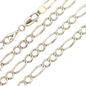 14K Yellow Gold  21 in. Figaro Link Chain