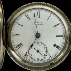 Waltham Model 1883, Grade 1, 18S, Double-Hunter Pocket Watch Running!