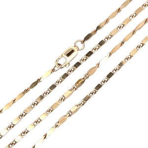 14K Yellow Gold 17 in. Solid Link Chain 14.0g