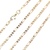 14K Tri-Color Gold 20 in. Valentino Link Chain