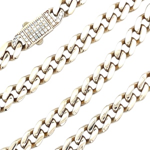 14K Yellow Gold 18 in. Cuban Link Chain