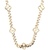 14K Yellow Gold 18 in. Cuban Link Chain With Quatrefoil Stations