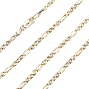 14K Yellow Gold 24 in. 3.6mm Figaro Link Chain 6.5g