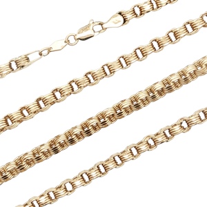 10K Yellow Gold  32 in. 4.3mm Coiled Rolo Link Chain 17.5g