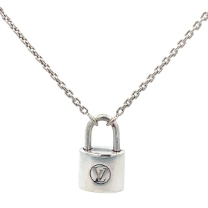 Louis Vuitton 20 in. Lockit .925 Silver Necklace