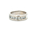 Gents 14K White Gold 1.0CTW 7-Diamond Wedding Band SZ:10
