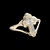 10K Yellow Gold Cross Signet Fashion Ring SZ:7