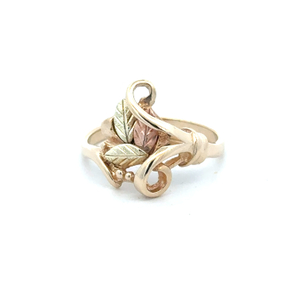 Coleman Co. 10K Black Hills Gold Floral Ring SZ:6, 2.8g