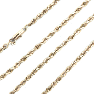 14K Yellow Gold 18 in. Solid Rope Chain 12.7g