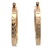 14K Yellow Gold  Oval Square-Tube Earrings 2.9g