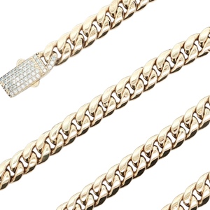 14K Yellow Gold 18 in. 7.4mm Hollow Cuban Link Chain 16.0g