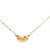 18K Yellow Gold 17 in. Kidney Bean Charm Necklace 1.5g