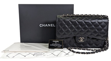 Chanel Double Flap Jumbo Caviar