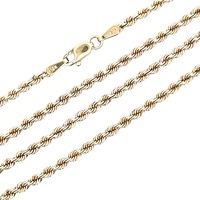 10K Yellow Gold 20 in. 2.0mm Hollow Rope Chain 2.6g