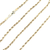 10K Yellow Gold 2.8mm Hollow Diamond-Cut Rope 21 in. Chain 4.3g