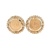14K Yellow Gold 1945 Dos Pesos Gold Coin Earrings 8.8g