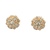 14K Yellow Gold 1.0CTW Diamond Cluster Earrings