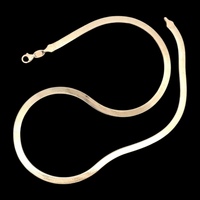 14K Yellow Gold 4.8mm Silk Herringbone 20 in. Necklace 11.0g