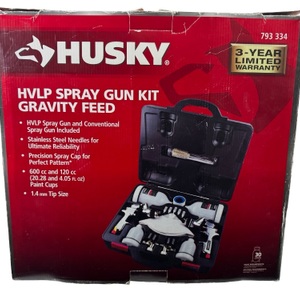Husky 793 334 HVLP Spray Gun Kit Gravity Feed