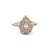 Ladies 14K Rose Gold 1.0CTW Diamond Cocktail Ring Sz:6