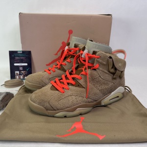 Jordan 6 Retro "x Travis Scott Mid British Khaki" Size 11 
