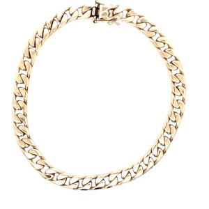 14K Yellow Gold 8 in. 5.8mm Cuban Link Bracelet 24.1g