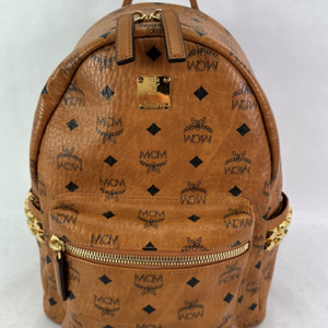 MCM Stark Side Studs Backpack In Visetos