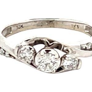 10K White Gold .35CTW Diamond Anniversary Ring