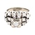 Traditional 14K White Gold 1.0 Carat TW Diamond Bridal Set SZ:6.5
