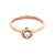 Ladies 10K Rose Gold 1/10 Carat Diamond Solitaire Ring