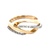 14K Yellow Gold 1/5 Carat TW Diamond Crossover Ring