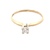 14K Yellow Gold 1/5 Carat Diamond Solitaire Engagement Ring