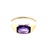 10K Yellow Gold Purple Amethyst Gemstone Ring