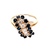 14K Yellow Gold Blue Sapphire & Diamond Cocktail Ring