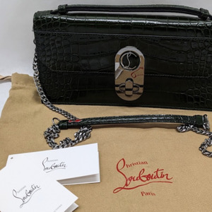 Christian Louboutin Louboutin Calfskin Alligator Elisa Baguette