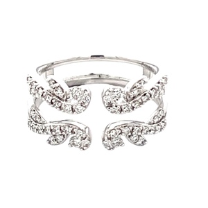 14K White Gold 1/2 Carat TW Diamond Ring Enhancer