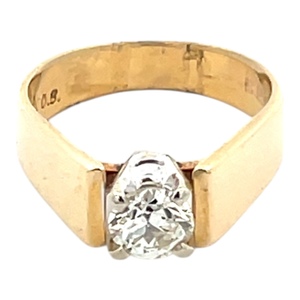 14K Yellow Gold, 0.80 Carat TW Diamond, 5.2g Ring