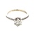 14K White Gold  .80Carat TW Diamond Hidden Halo Engagement Ring