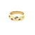 18K Yellow Gold Multicolor Gemstone Paw Print Band
