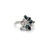 14K White Gold Diamond & Sapphire Gemstone Ring SZ:4